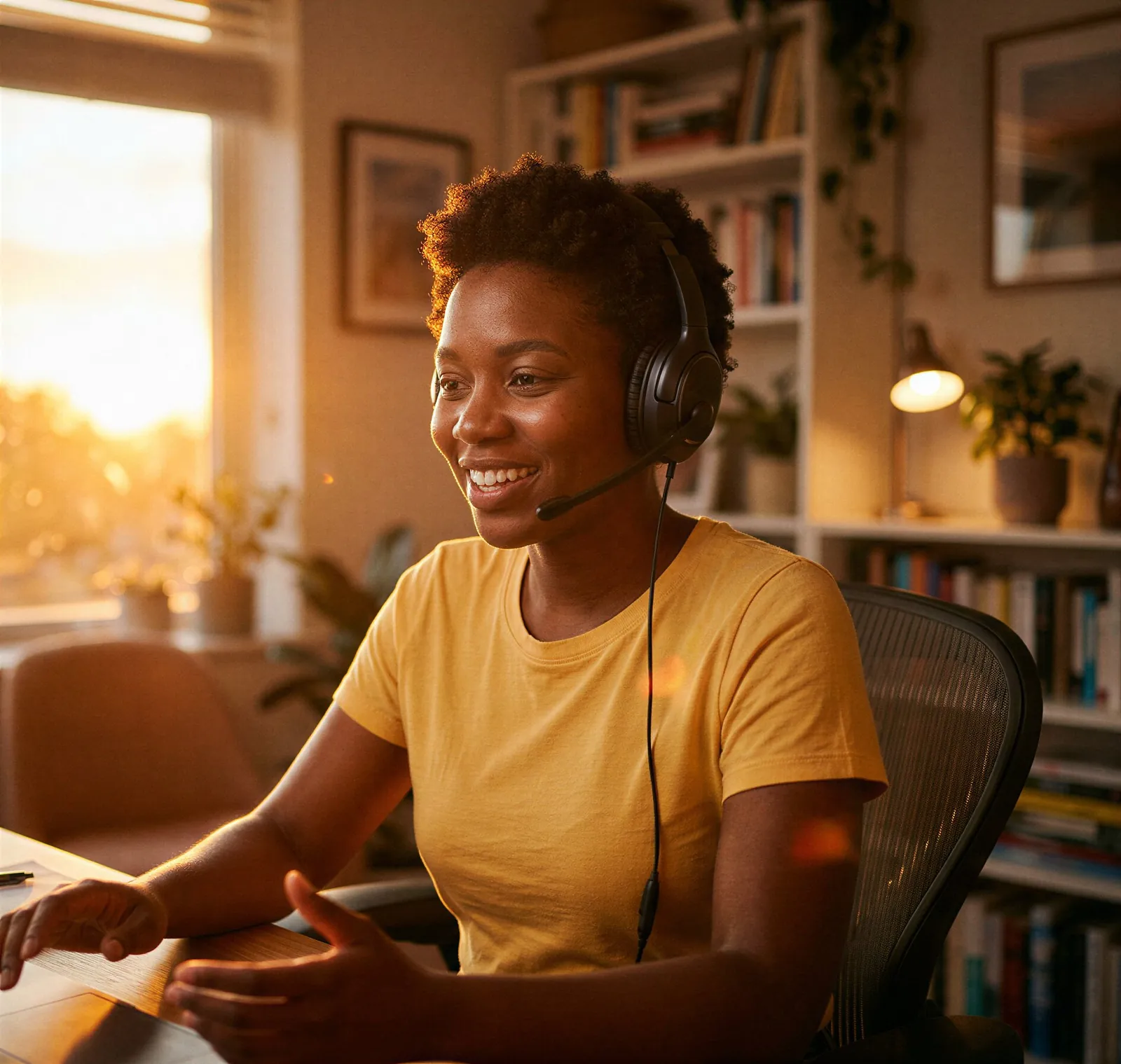 Professional operator providing live answering service